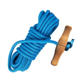 PR-20 Tree Pruner Rope Replacement Kit (20ft) Compatible with Jameson Fiscar Big Mouth Manual Pole Saw & Tree Pruner - Wooden Handle, Diameter Rope - Tree Trimmers Long Handle Pruner