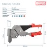 Novus Pop Rivet Gun Riveting Tool Heavy Duty Riveter N-25