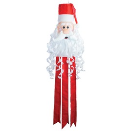 In the Breeze 5226 — Santa 3D Windsock — Fun St. Nick Holiday Christmas Outdoor Porch Decoration