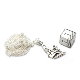 Miniblings Windsurfer Necklace 45Cm Surfer Surfboard Wind Surfing Silver Surf