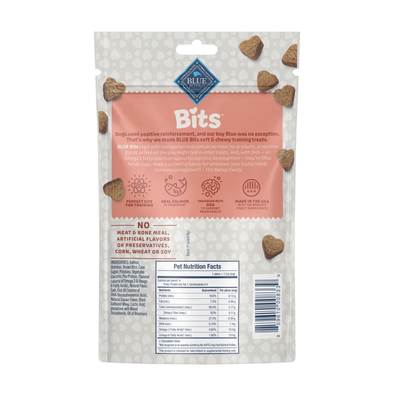 Blue Buffalo Bits Salmon Training Treats, 4 oz