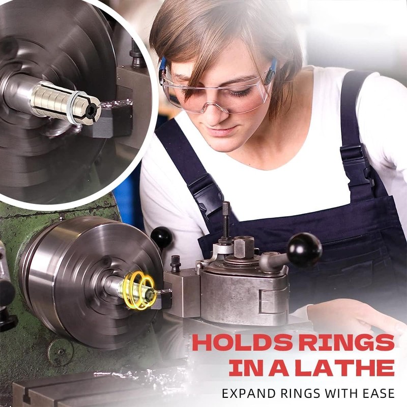 1Set Heavy Duty Expanding Ring Mandrel with Hex Allen Key