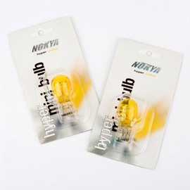 Nokya Hyper Yellow 7443 12V 21/5w 20mm Mini-Bulb NOK6205 (Pack of 2)