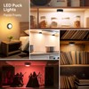 Yiliaw 12 Pack LED Puck Lights Remote Control 16 Color