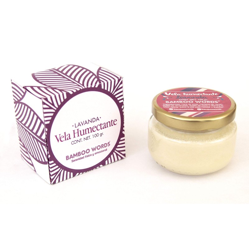 Bamboo Words - Velas de masaje, relajantes y humectantes con