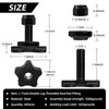 PALOZO L Track Double Lug Threaded Stud Nut Fitting with