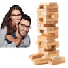 ELLECILA Lust Tower, 48pcs Classic Couples games Wooden Tumbling Tower Game, Couples Date Night Games, Fun Stacking Blocks: Flirting,Talking, Challenge, Date Night Anniversary