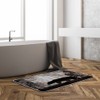 Rustic Bear Bath Mat Wildlife Bear Tree Forest Rustic Wooden
