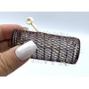 ALAZCO 8 pc Vintage Style Hair Rollers XLarge BRUSH ROLLERS