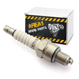 Area1 Scooter spark plug type CR7HSA / A7RTC (suppressed) compatible with 50 cc 4-stroke scooters e.g. GY6 139 QMB/QMA. Compatible with Bosch UR3AC / 0242055501 Champion PRZ9HC / RZ96 C Denso U22FSRU