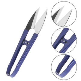 U-Shaped Scissors, Pack of 4 U-Shaped Scissors, Thread Scissors Sewing, Yarn Sewing Scissors, Thread Scissors, Thread Scissors, U-Shaped Small Scissors, Stainless Steel Fabric Scissors Cutter, Spring