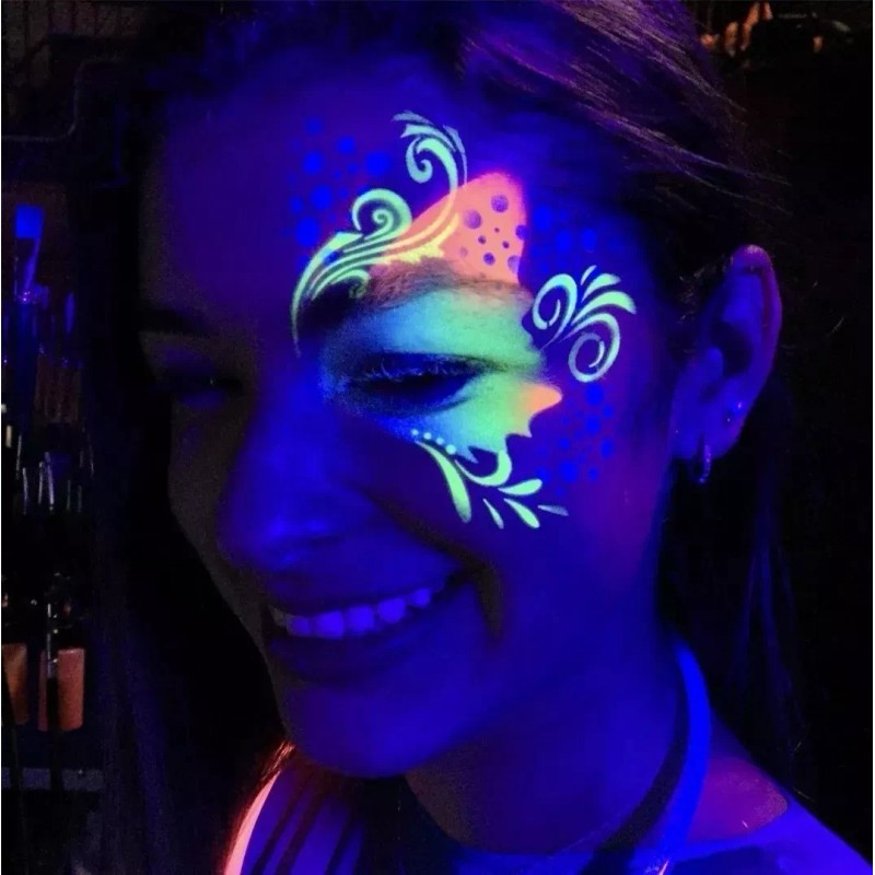 TAMCHIC Sombras Neón 6 Tonos Torre De Pigmentos Polvos Fluorescentes