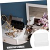 SHOWERORO 2pcs Desktop Storage Box Set Versatile Plastic Organizer for