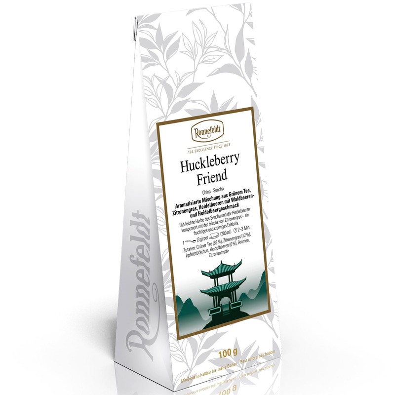 Ronnefeldt Huckleberry Friend – Loose Leaf Sencha Green Tea with
