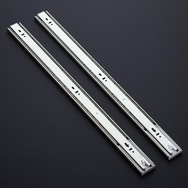 Ravinte 5 Pairs 10 Pack Full Extension Ball Bearing Drawer Slides Soft Close Silver Drawer Rails Track 24 Inch Side Mount