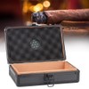Aluminum Shell Cedar Lined Cigar Humidor Storage Case Portable Gift
