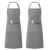 LivinEase Unisex Adjustable Bib Aprons - Stylish Chef Aprons with