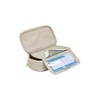 satch Extra Large Hard Pencil Case with Divider Zipped Compartment