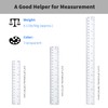 Viaky Transparent Plastic Ruler Set, 3 Pieces 15cm+20cm+30cm Measuring &