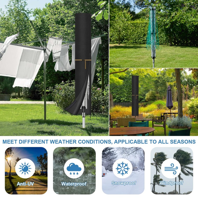 VANSHEIM Rotary Dryer Washing Line Cover - Clothes Airer Protective