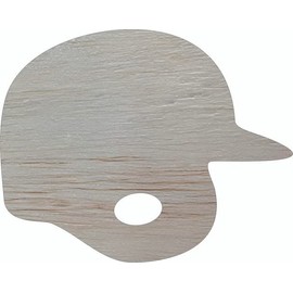 Wooden Baseball Helmet 14" Cutout, Unfinished Wood Blank