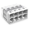 WAGO 2773-408 Compact PUSHWIRE Connector - 8 Conductor - 40pk
