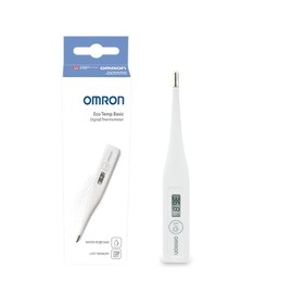 OMRON Eco Temp Basic MC-246-E4 – Termómetro Digital para Bebés y Adultos de Punta Redondeada con alarma auditiva