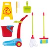 PlayGo My Cleaning Wheel Trolley Set 8PCS Housekeeping Broom, Mop,Organizing