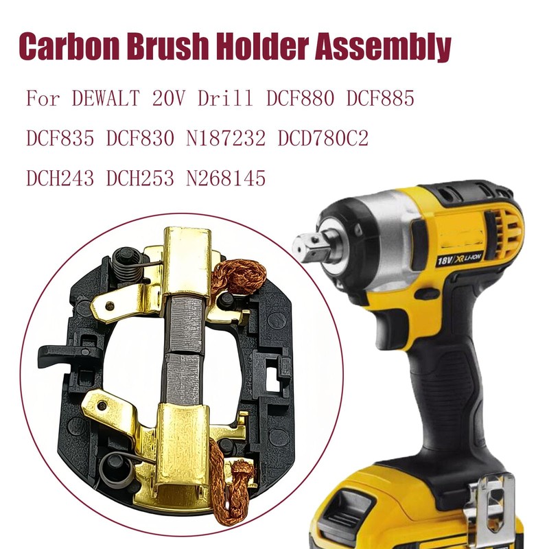 N268145 Carbon Brush Holder Assembly for DEWALT 20V Drill DCF880