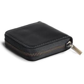Fuinloth Funda de cuero para preservativos, bolsa pequeña con cremallera, color negro