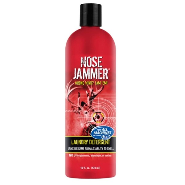 Nose Jammer Laundry Detergent Scent Eliminator For Hunters, Deer Hunting Scent Blocker, 16 oz