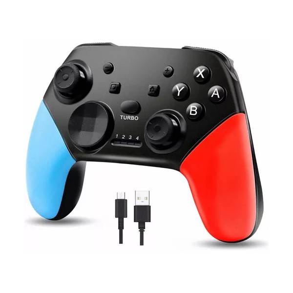 Monstyle Mando Para Nintendo Switch, Controlador Inalámbrico Color Azul Y Rojo