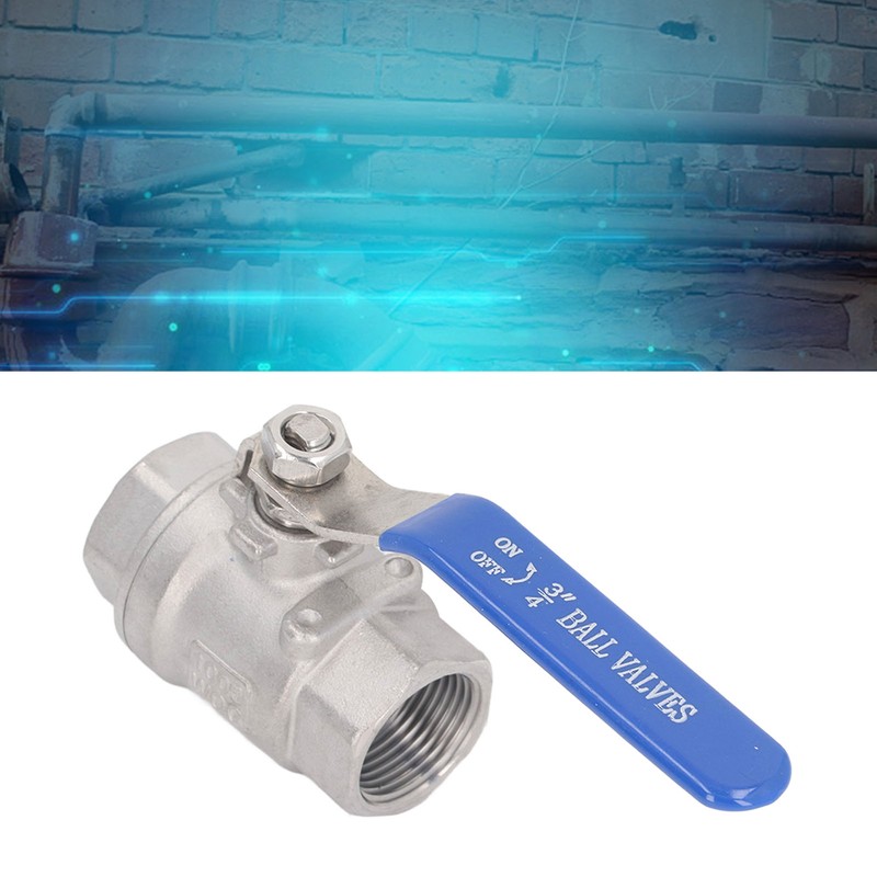 Full Port Ball Valve Stainless Steel Female Thread 3/4in 1000