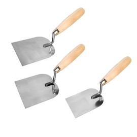 3 Pcs Wide Stainless Steel Edge Stucco Trowel Bucket Trowel Plaster DIY Tool