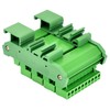 Slim DIN Rail Mount 10A/300V Pluggable Screw Terminal Block Distribution