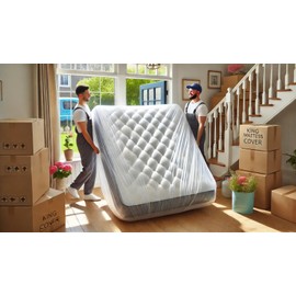 Moving Supply 5 Mil Heavy Duty Mattress Covers (2, queen)