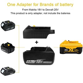 ZLWAWAOL MT20DL Battery Adapter Converter with USB Socket & Type-C Compatible for BL1830 18V Li-ion Battery Convert to 20V DCB206 DCB204 DCB200 Battery for 20V Cordless Power Tools