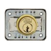 Burg Wächter Stop Lock for Drawers MZ 23/25 mm Polished Brass,