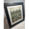 Greetingles Lowry-Style 12"/31cm Square Framed Print. Beautiful Black Ash Frame