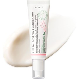 AXIS-Y Crema Facial LHA Peel & Fill Pore Balancing Cream 50 ml - Crema Hidratante Coreana con LHA, Centella Asiática y Té Verde - Cuidado de Poros y Piel Grasa skincare coreano