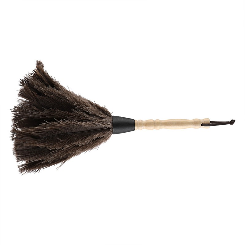 Mini Washable Reusable Ostrich Feather Duster for Books Keyboard Office