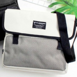Daily waterproof unisex messenger bag commuting travel black