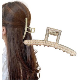 Herbeluemily FS-19 Hair Claw Hair Clip Rhinestone Bijou Hair Vance Hair Claw Barrette E Type
