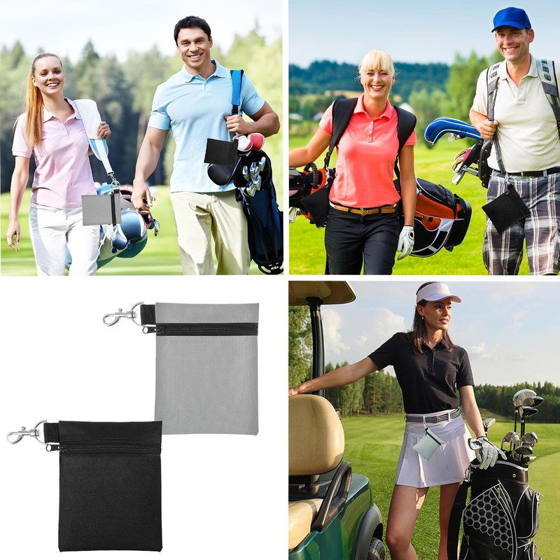 Golf Tee Bag, 2Pcs Golf Tee Pouch Golf Tee Bag