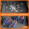 HGSKEO 10-Slot Heavy-Duty Plastic Tool Pliers Organizer Rack, 2-Pack with