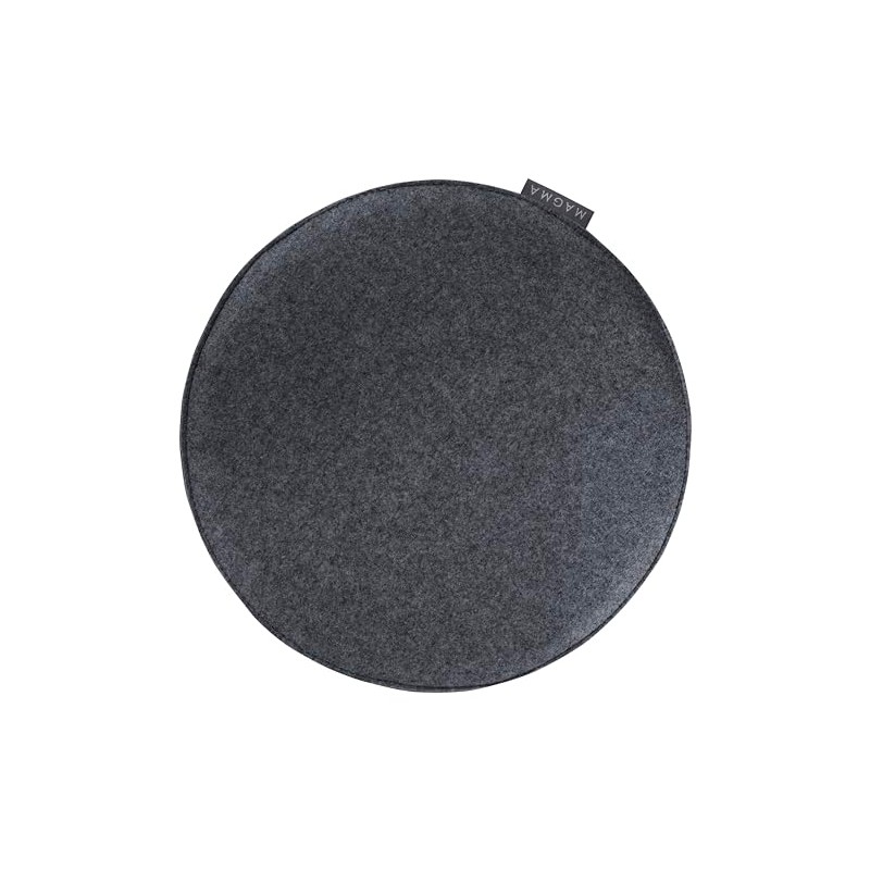 MAGMA Avaro Cotton Blend Seat Cushion Plain Round, 35 cm