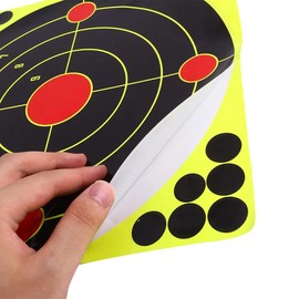 30.5 cm / 12 Inch Splatter Targets / Shots Burst Light Yellow / Long Distance Shot Detection (25)