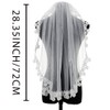 Bmirth Flowergirl Lace Veils 1 Tier First Communion Veil With