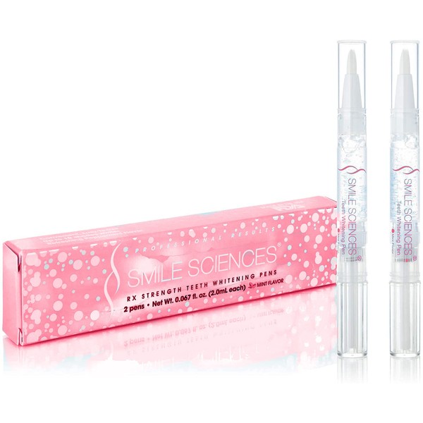 Smile Sciences - Premium Teeth Whitening Pens, Teeth Whiter and Brighter Pen Contains Carbamide Peroxide and Hydrogen Peroxide, No Sensitivity,Travel-Friendly, Easy to Use (Bubble Gum)
