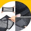 4PC Car Storage Net Organiser (40x25cm) - Universal Elastic Mesh